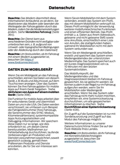 2024-2025 Ford Mustang Bedienungsanleitung | Deutsch