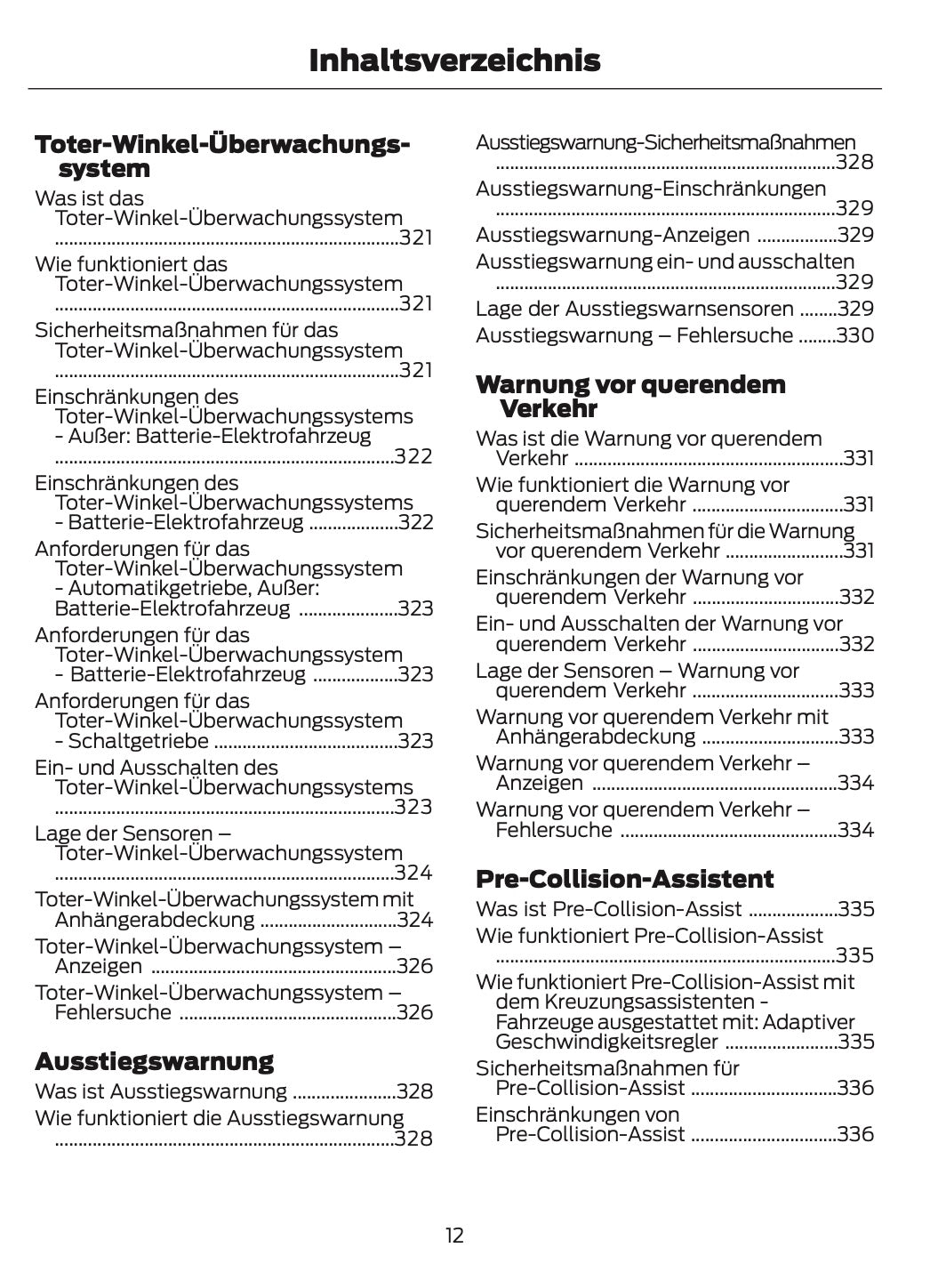 2025 Ford Puma Owner's Manual | German