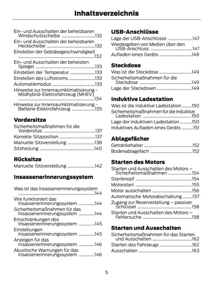 2025 Ford Puma Owner's Manual | German