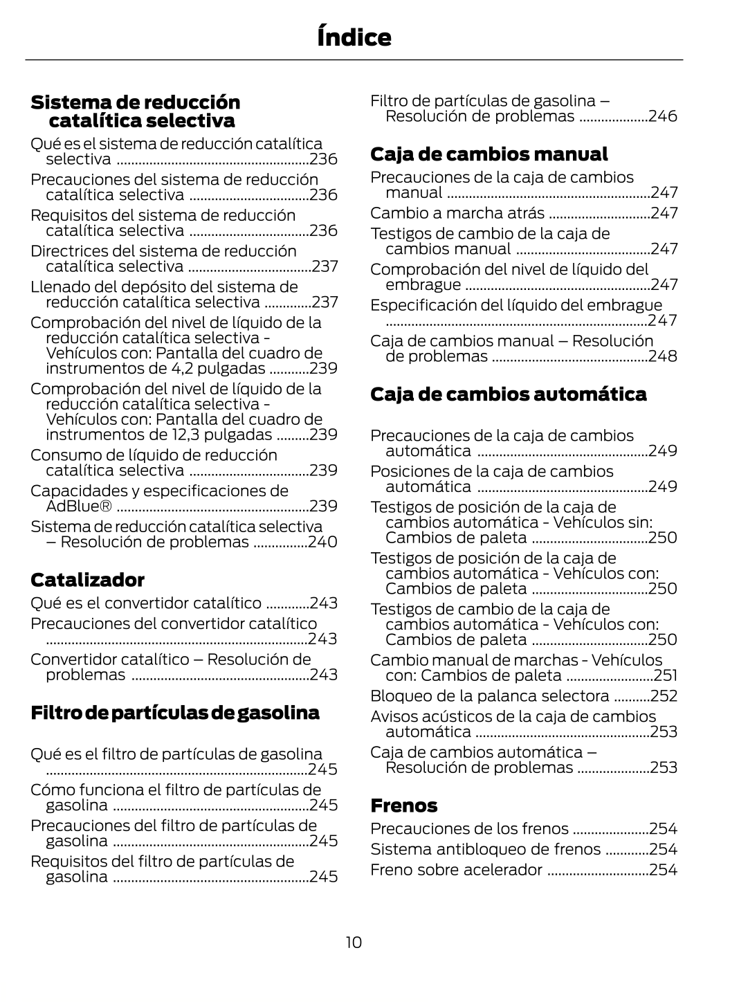 2023-2024 Ford Puma Bedienungsanleitung | Spanisch