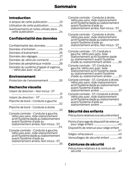 2023-2024 Ford Puma Owner's Manual | French