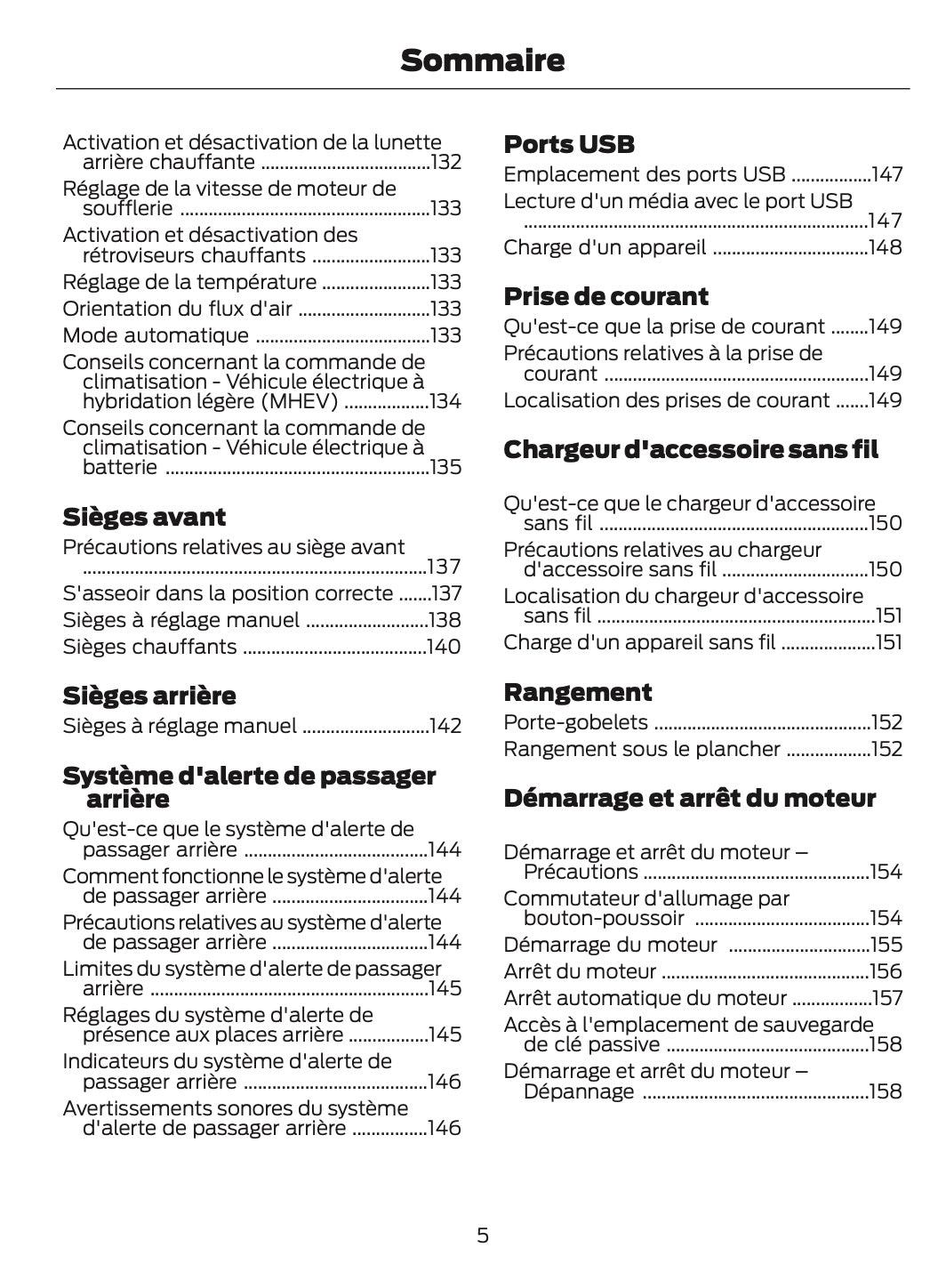 2025 Ford Puma Owner's Manual | French