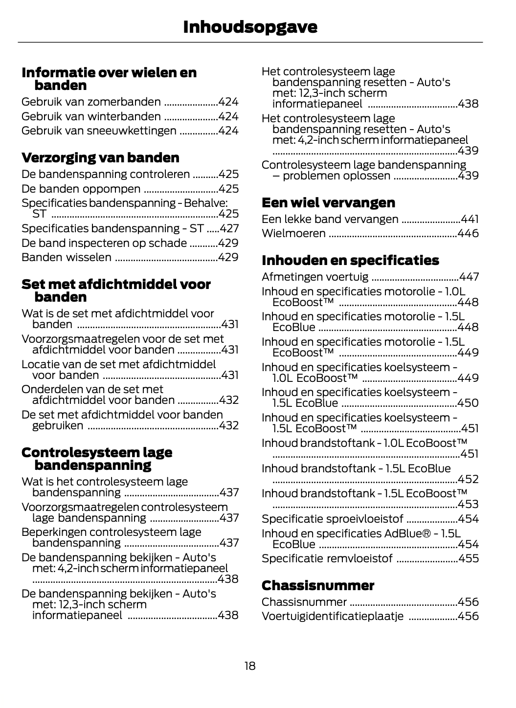 2023-2024 Ford Puma Owner's Manual | Dutch