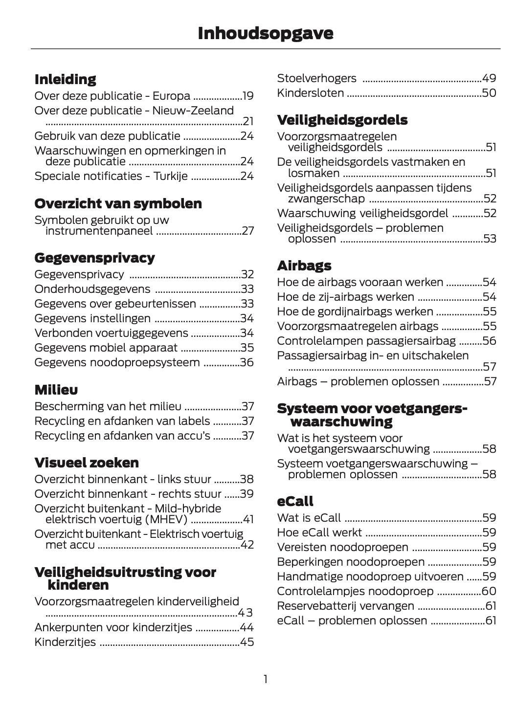 2026 Ford Puma Owner's Manual | Dutch