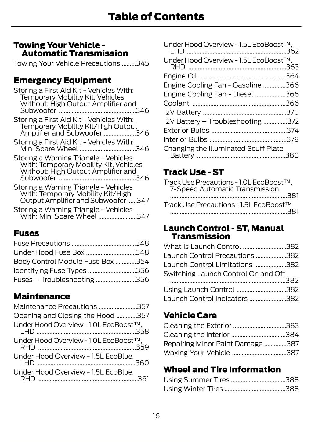 2023-2024 Ford Puma Bedienungsanleitung | Englisch