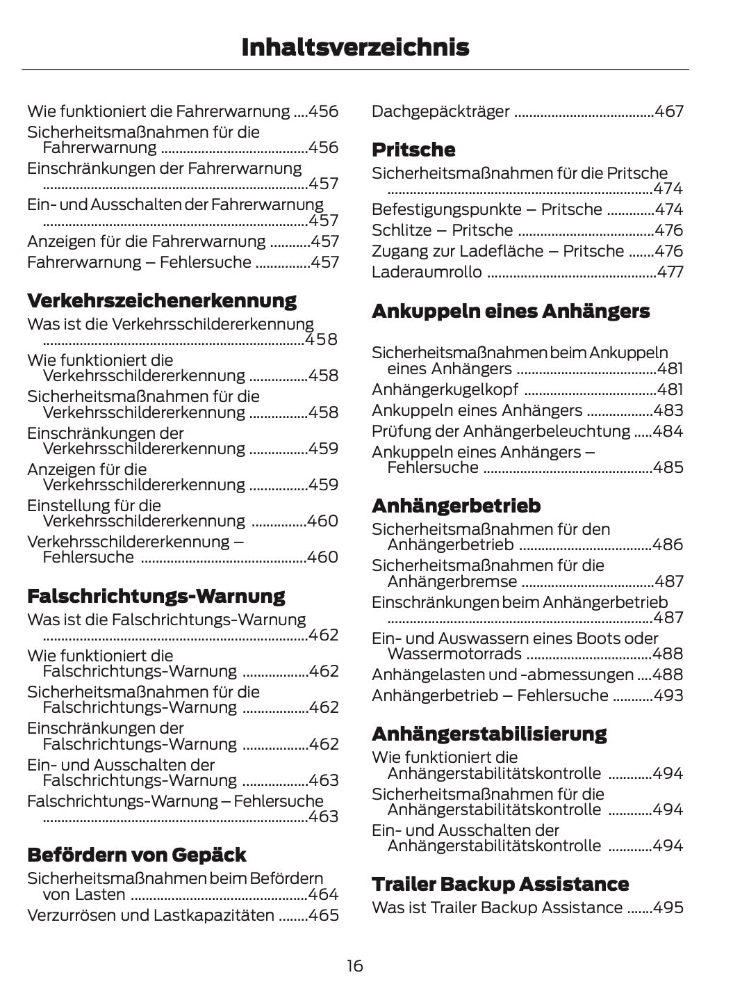 2025-2026 Ford Ranger Owner's Manual | German