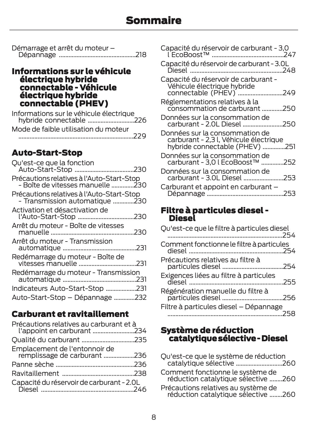 2025-2026 Ford Ranger Owner's Manual | French
