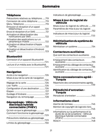 2025-2026 Ford Ranger Owner's Manual | French