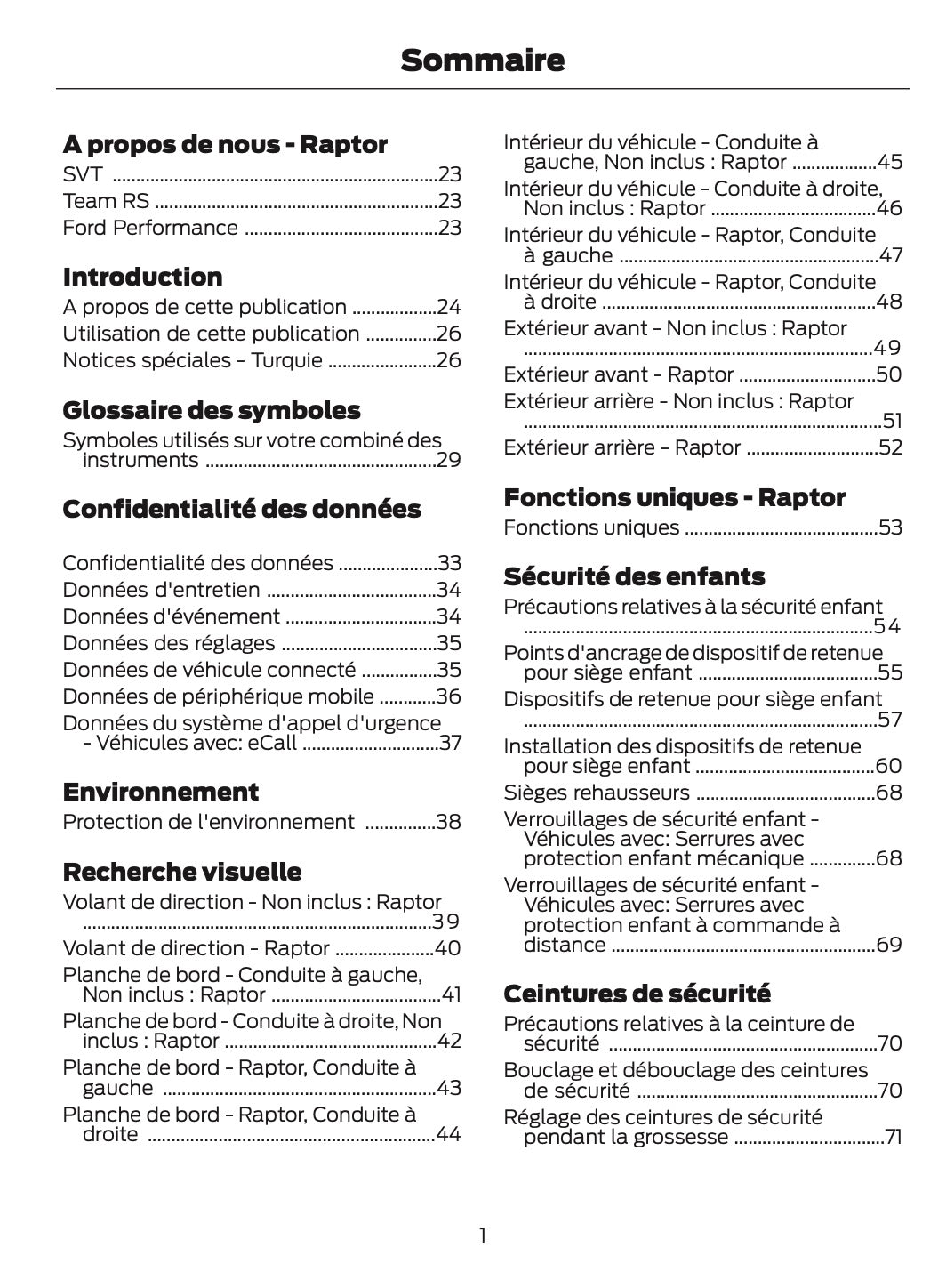 2025-2026 Ford Ranger Owner's Manual | French