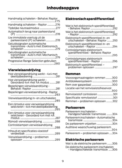 2024-2025 Ford Ranger Owner's Manual | Dutch