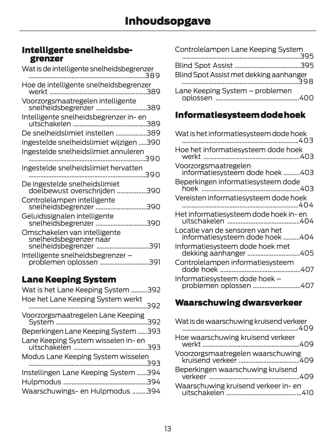2024-2025 Ford Ranger Owner's Manual | Dutch