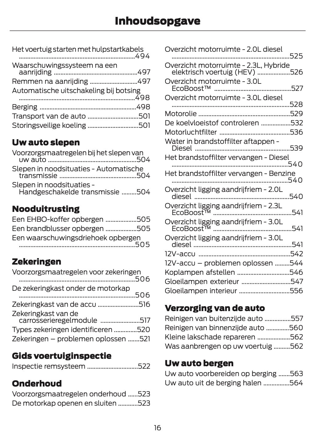 2024-2025 Ford Ranger Owner's Manual | Dutch
