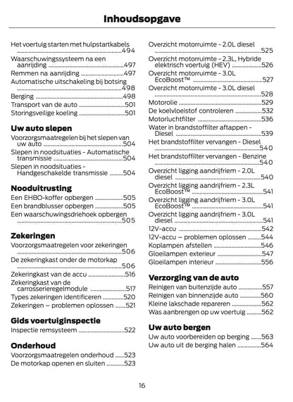 2024-2025 Ford Ranger Owner's Manual | Dutch