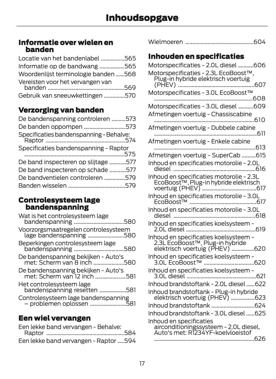 2024-2025 Ford Ranger Owner's Manual | Dutch