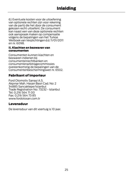2024-2025 Ford Ranger Owner's Manual | Dutch