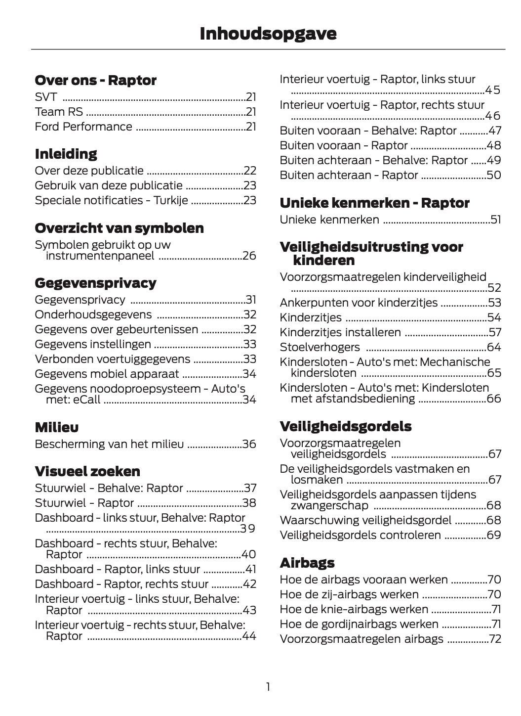 2024-2025 Ford Ranger Owner's Manual | Dutch