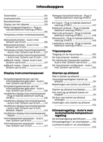 2025-2026 Ford Ranger Gebruikershandleiding | Nederlands
