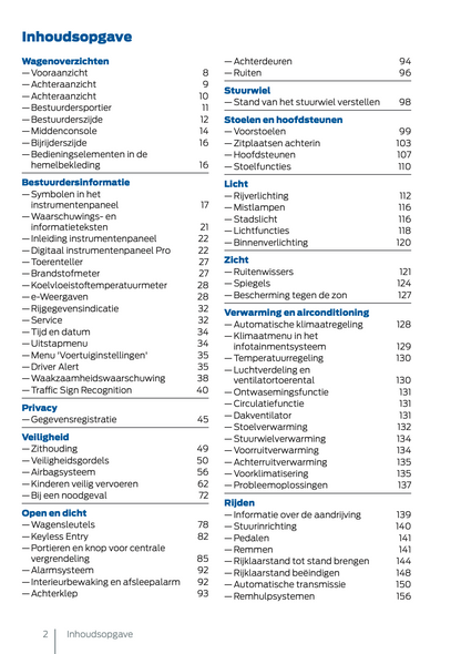 2024-2025 Ford Tourneo Connect/Transit Connect Plug-in-Hybrid Owner's Manual | Dutch