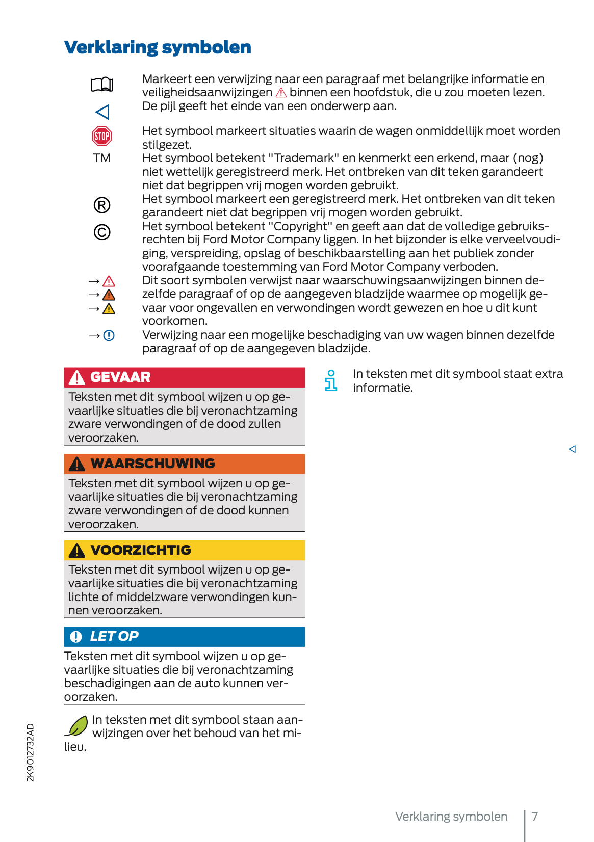 2024-2025 Ford Tourneo Connect/Transit Connect Plug-in-Hybrid Owner's Manual | Dutch