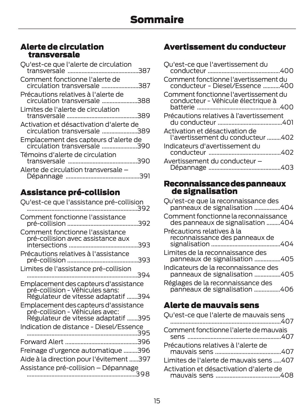 2026 Ford Tourneo Courier/Transit Courier Owner's Manual | French