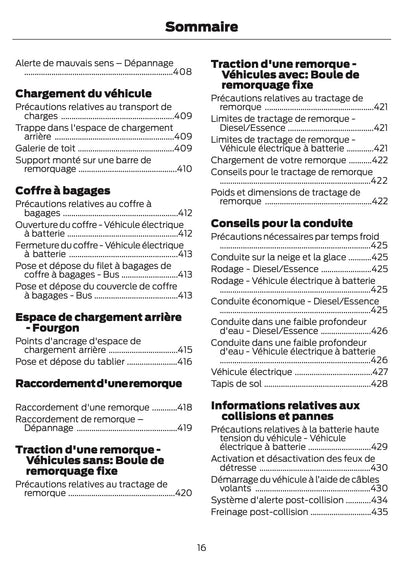 2026 Ford Tourneo Courier/Transit Courier Owner's Manual | French