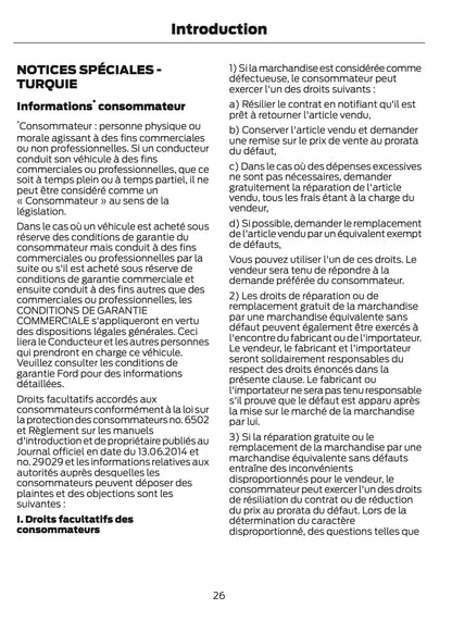 2026 Ford Tourneo Courier/Transit Courier Owner's Manual | French