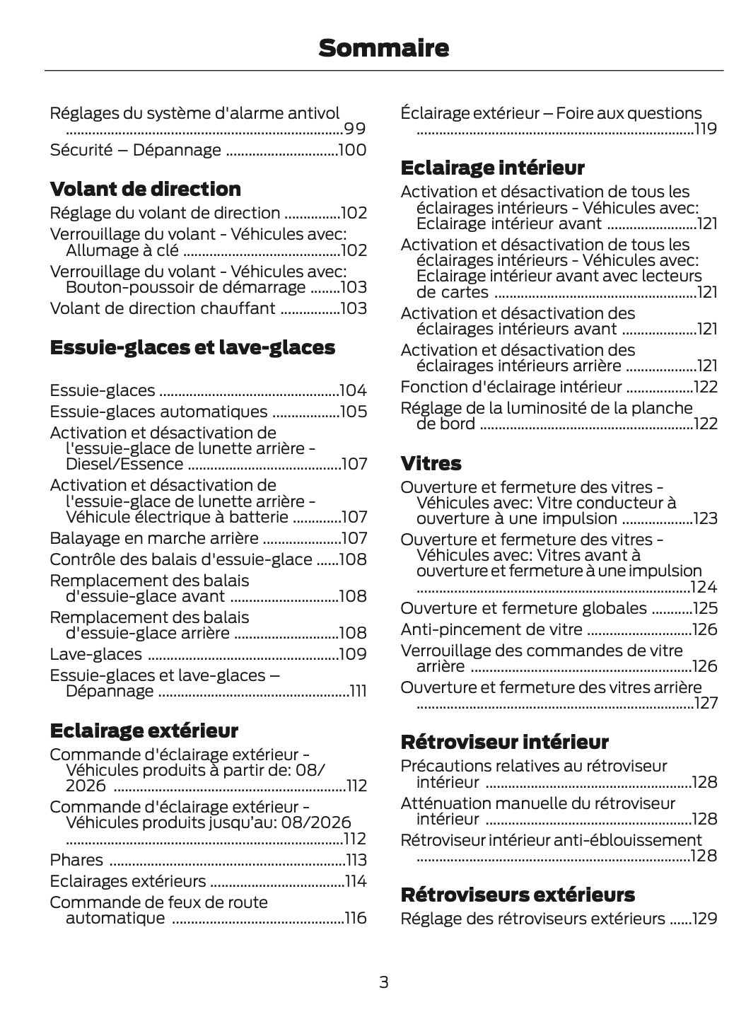 2026 Ford Tourneo Courier/Transit Courier Owner's Manual | French