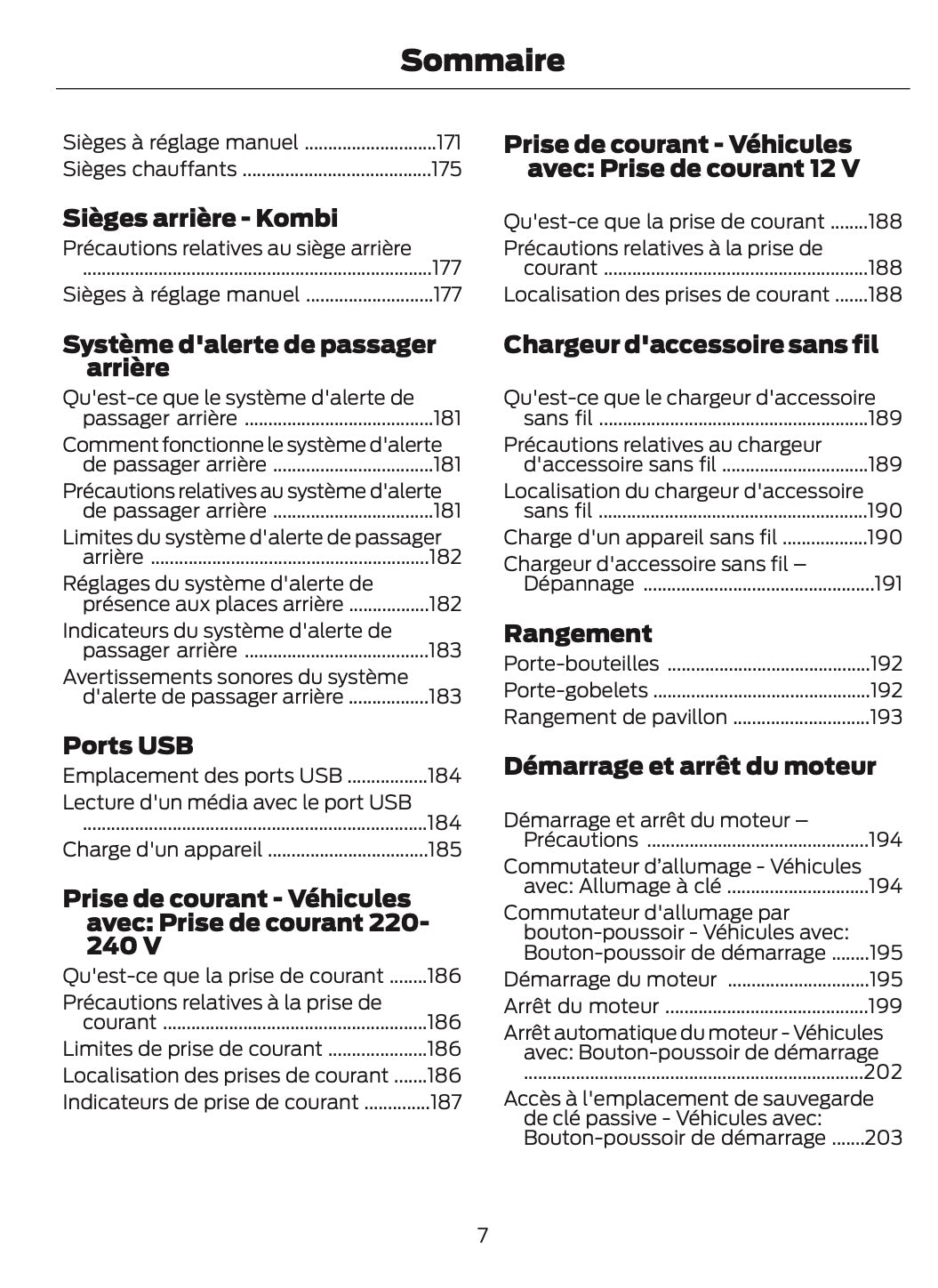 2026 Ford Tourneo Courier/Transit Courier Owner's Manual | French