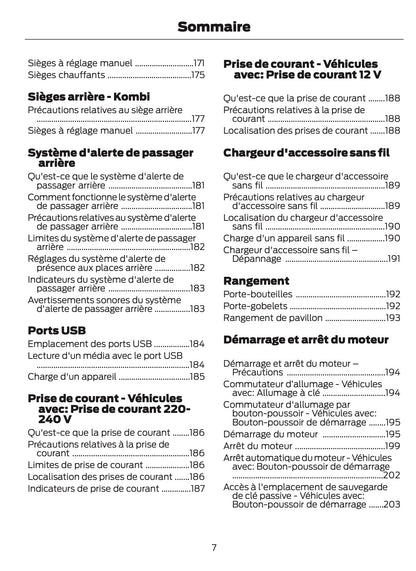 2026 Ford Tourneo Courier/Transit Courier Owner's Manual | French