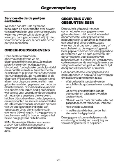 2024-2025 Ford Tourneo Courier/Transit Courier Gebruikershandleiding | Nederlands