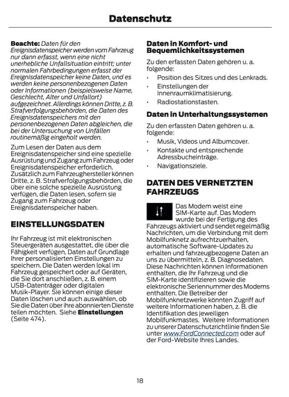 2021-2024 Ford Tourneo Custom/Transit Custom Owner's Manual | German