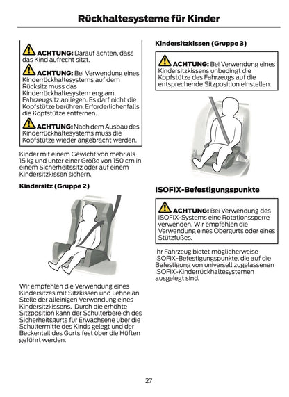 2021-2024 Ford Tourneo Custom/Transit Custom Owner's Manual | German