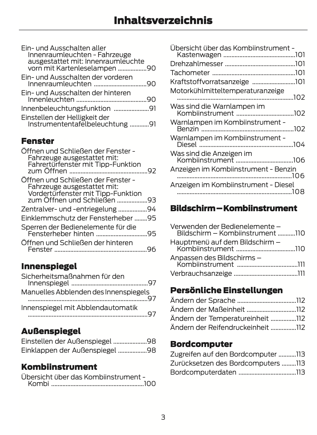 2024 Ford Tourneo Courier/Transit Courier Bedienungsanleitung | Deutsch