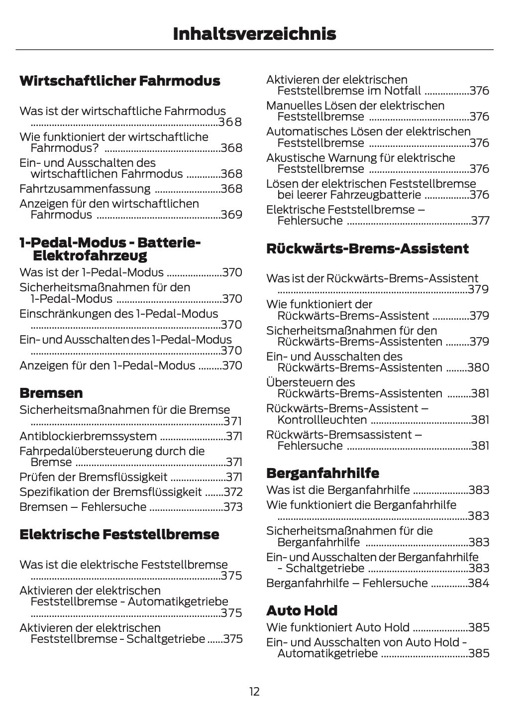 2026 Ford Tourneo Custom/Transit Custom Owner's Manual | German