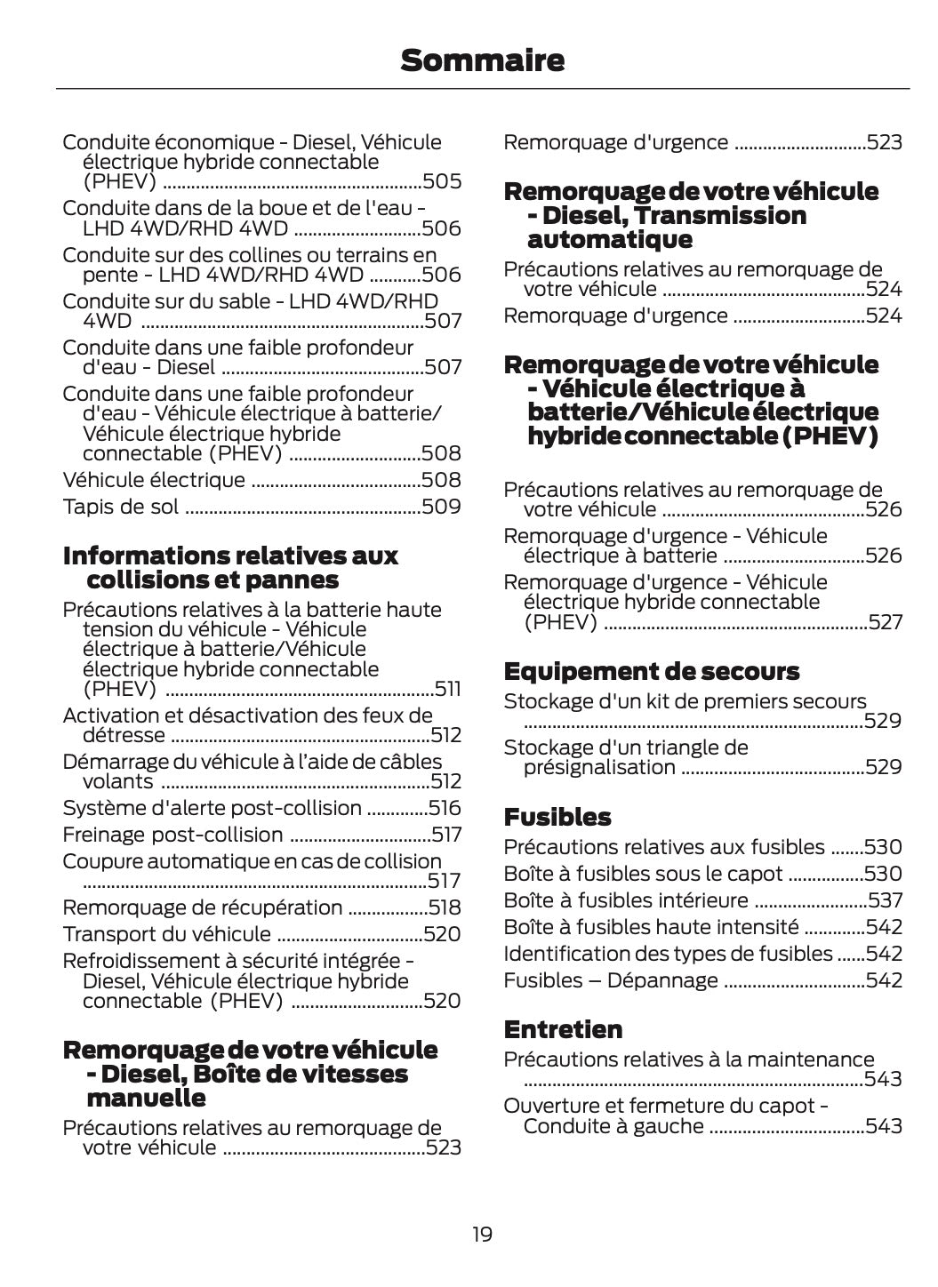 2026 Ford Tourneo Custom/Transit Custom Owner's Manual | French