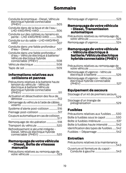2026 Ford Tourneo Custom/Transit Custom Owner's Manual | French