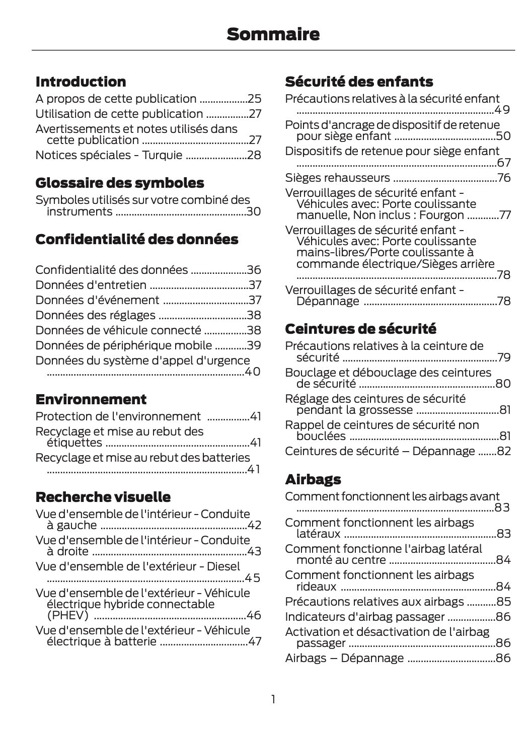 2026 Ford Tourneo Custom/Transit Custom Owner's Manual | French