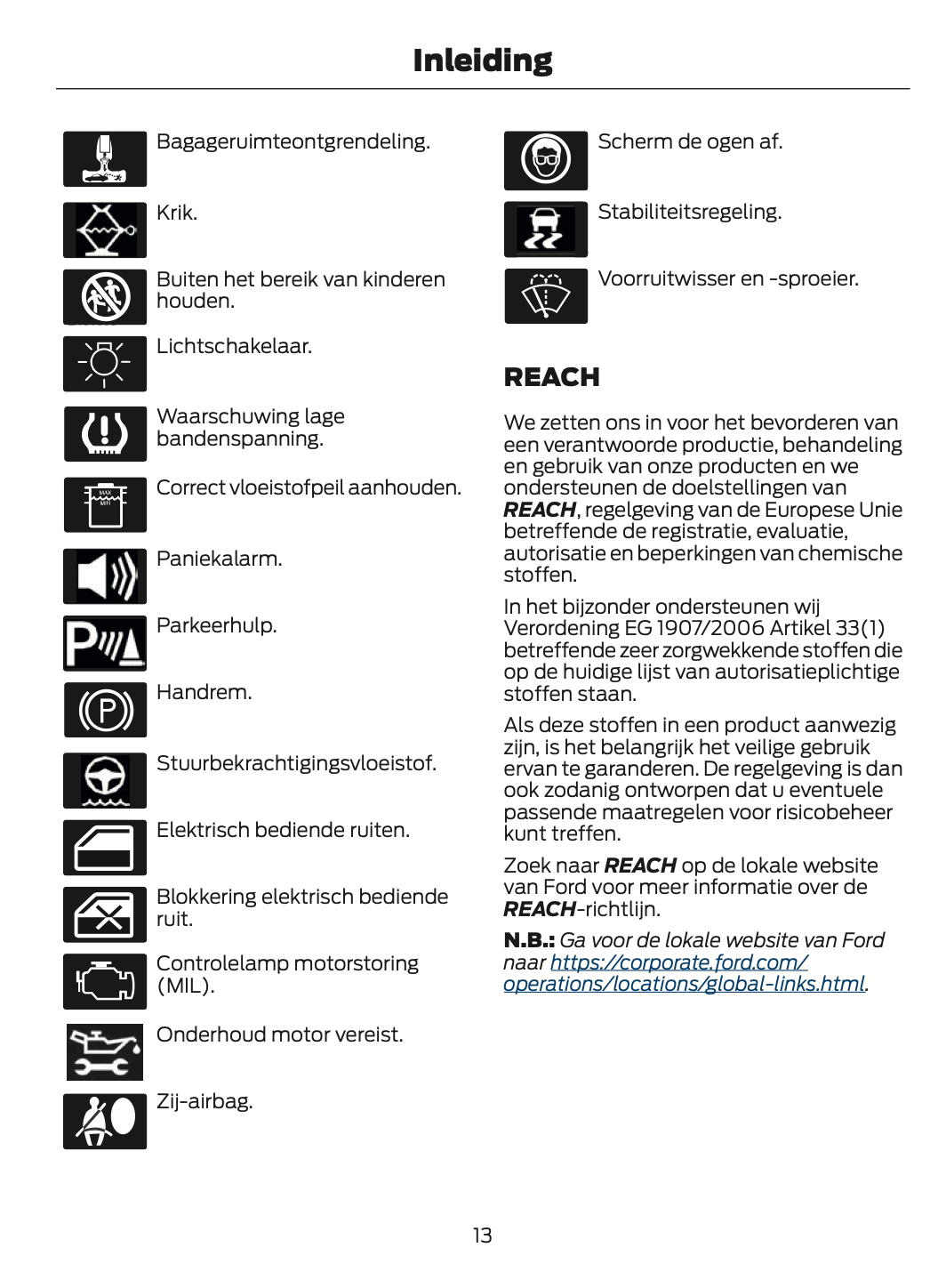 2021-2024 Ford Tourneo Custom/Transit Custom Owner's Manual | Dutch