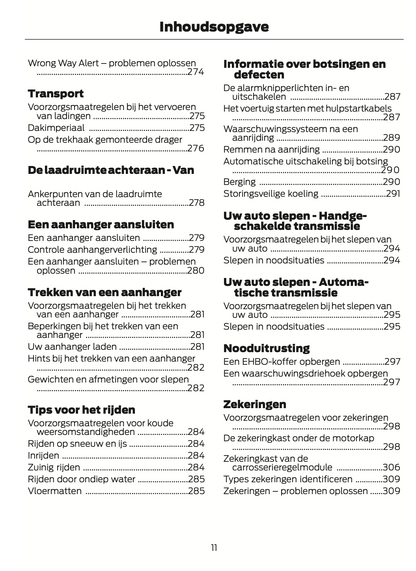 2024 Ford Tourneo Courier/Transit Courier Gebruikershandleiding | Nederlands