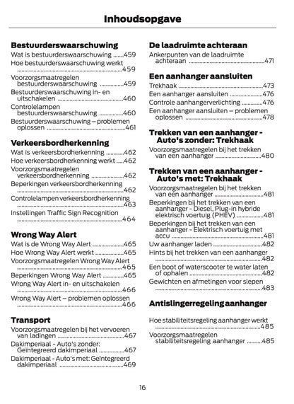 2026 Ford Tourneo Custom/Transit Custom Owner's Manual | Dutch