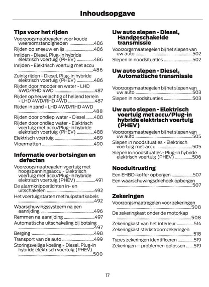 2026 Ford Tourneo Custom/Transit Custom Owner's Manual | Dutch