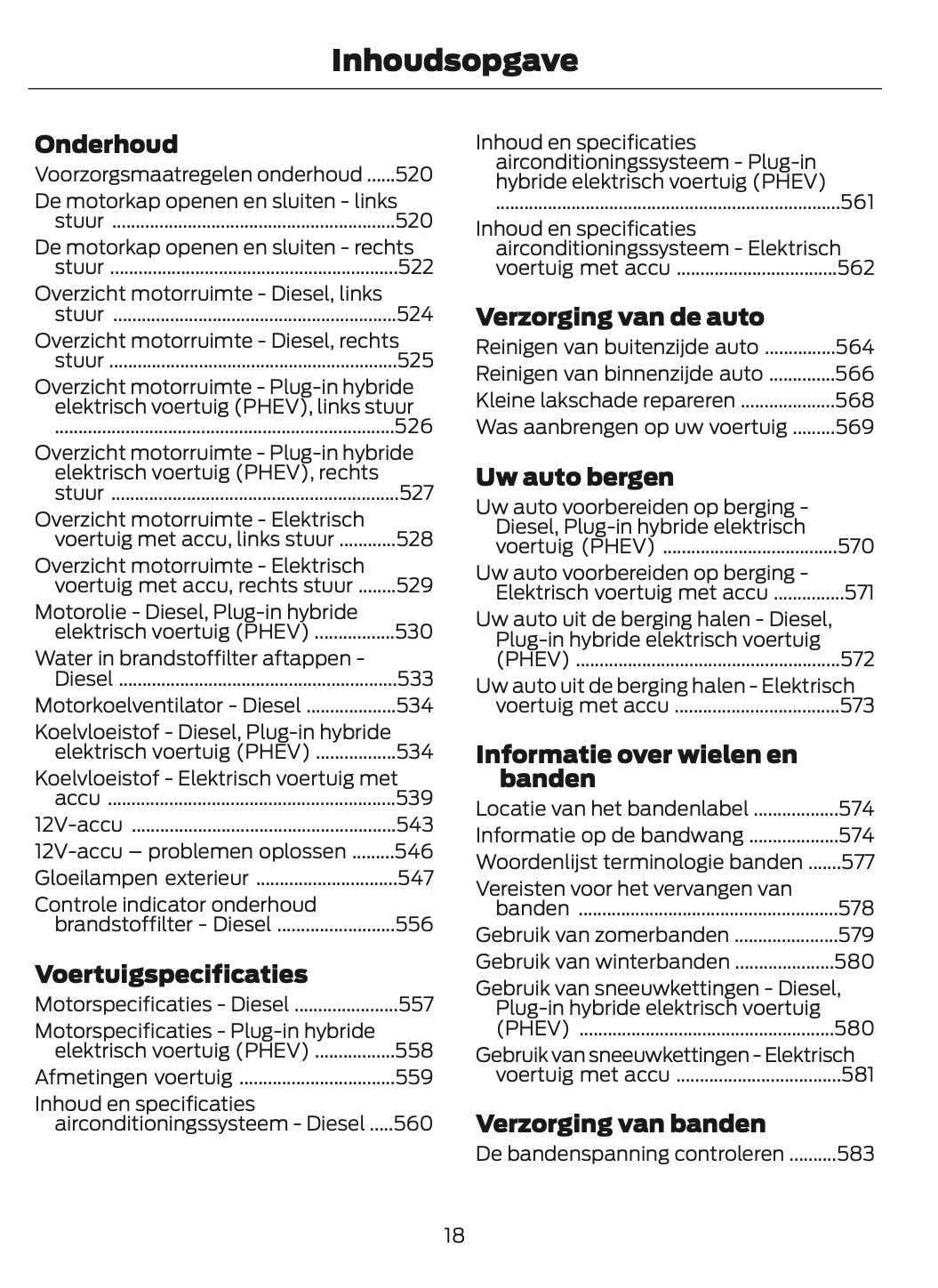 2026 Ford Tourneo Custom/Transit Custom Owner's Manual | Dutch