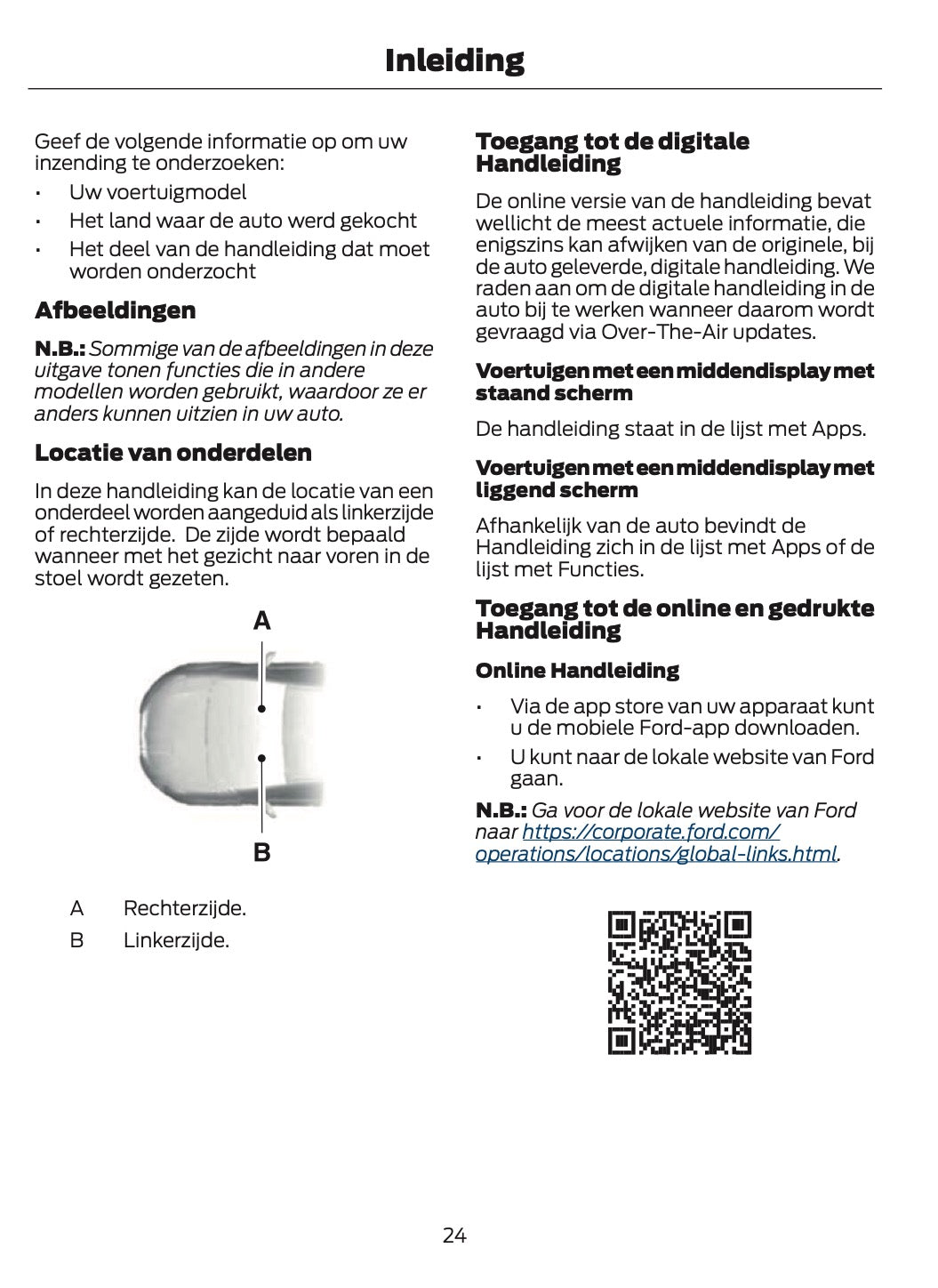 2026 Ford Tourneo Custom/Transit Custom Owner's Manual | Dutch