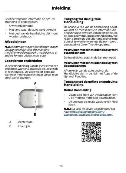 2026 Ford Tourneo Custom/Transit Custom Owner's Manual | Dutch