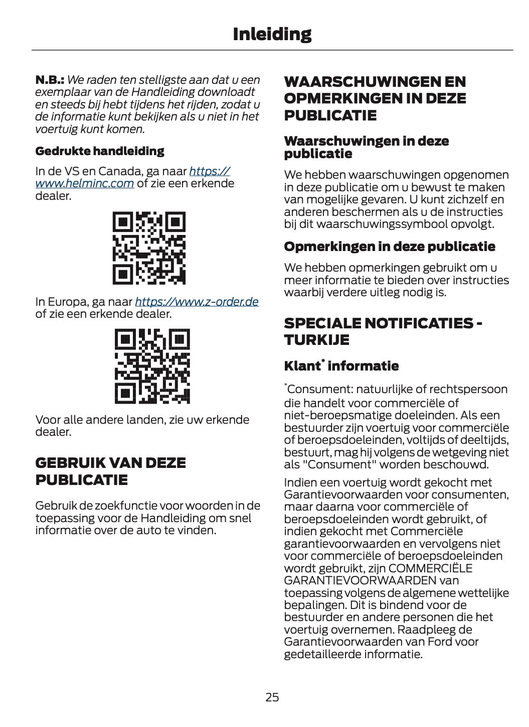 2026 Ford Tourneo Custom/Transit Custom Owner's Manual | Dutch