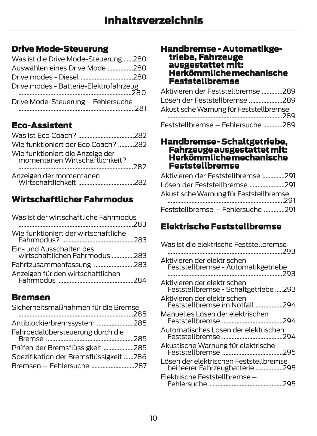 2026 Ford Transit Owner's Manual | German