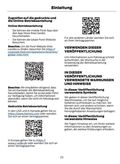 2026 Ford Transit Owner's Manual | German