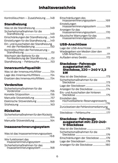 2026 Ford Transit Owner's Manual | German