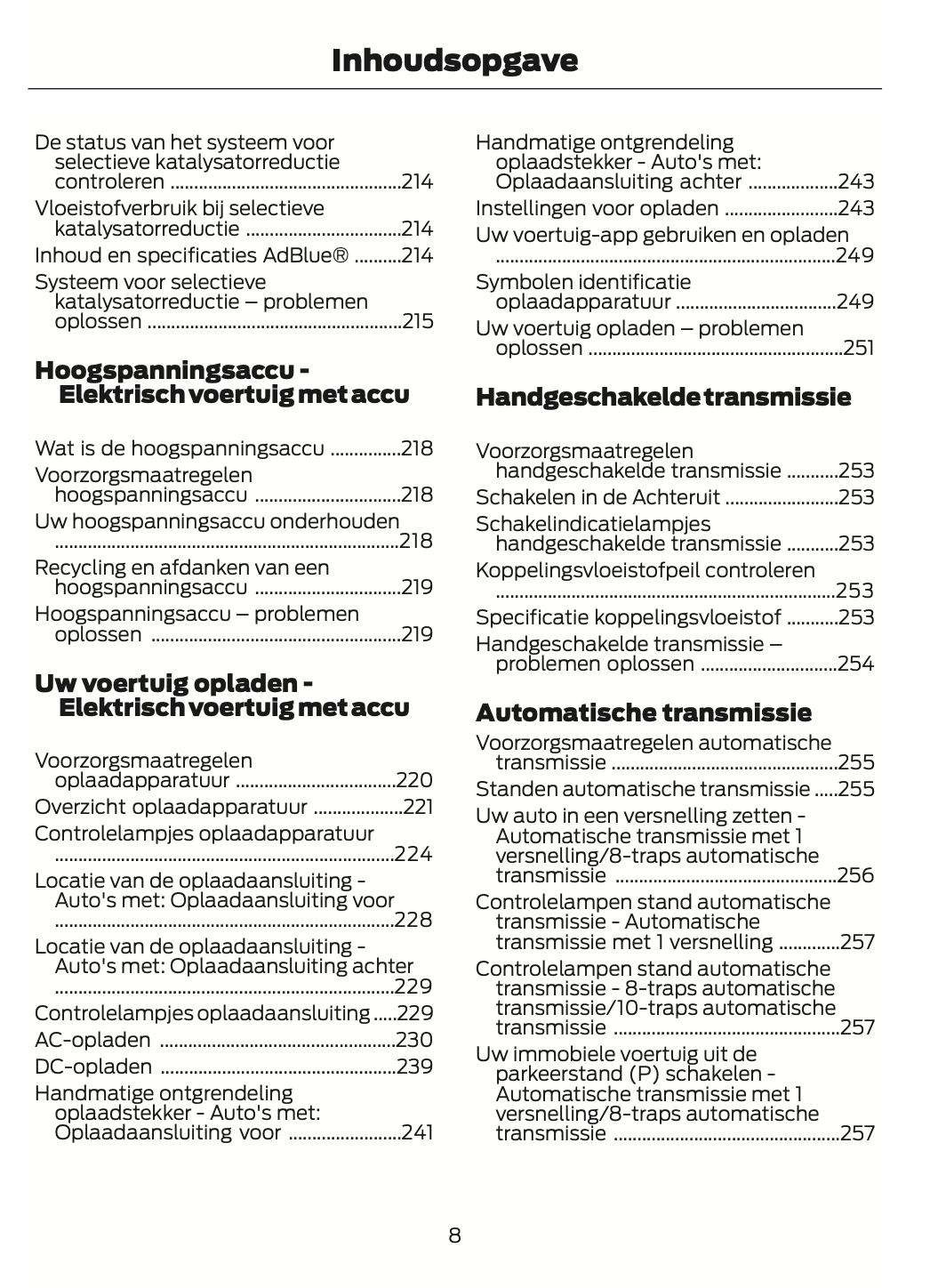 2024-2025 Ford Transit Gebruikershandleiding | Nederlands