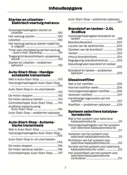 2024-2025 Ford Transit Gebruikershandleiding | Nederlands